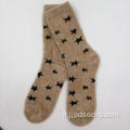 Wholesale Custom Feather Fil Chaussettes confortables